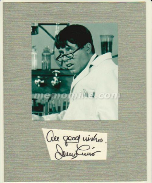 Lewis Jerry NUTTY PROFESSOR Original Hand Signed 8x10 Display - Click Image to Close